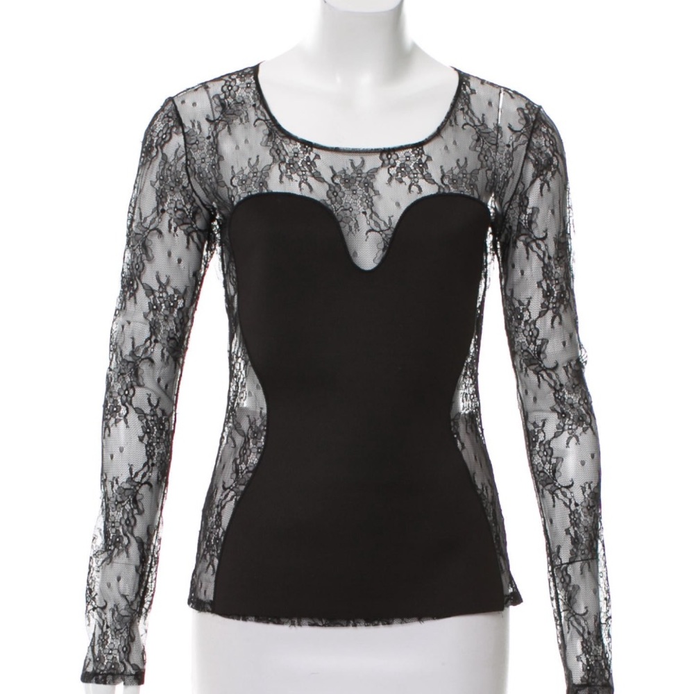 Elegant Black Lace Blouse